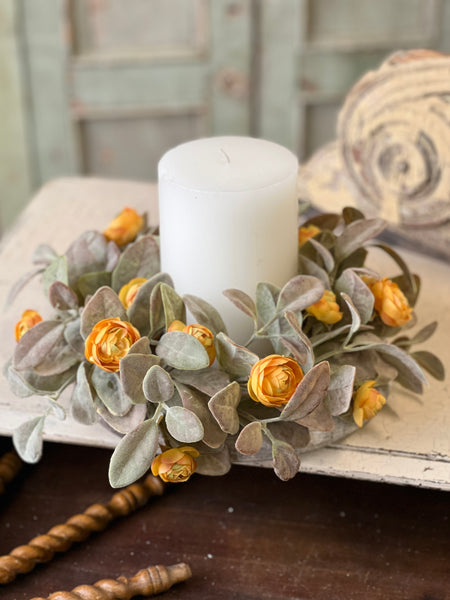 Amberly Blooms Candle Ring | 11" | SOLD OUT