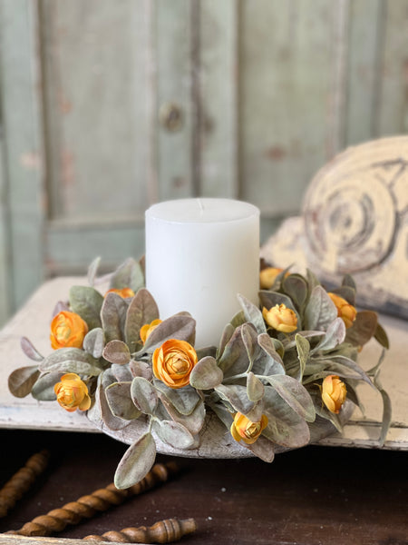 Amberly Blooms Candle Ring | 11" | SOLD OUT