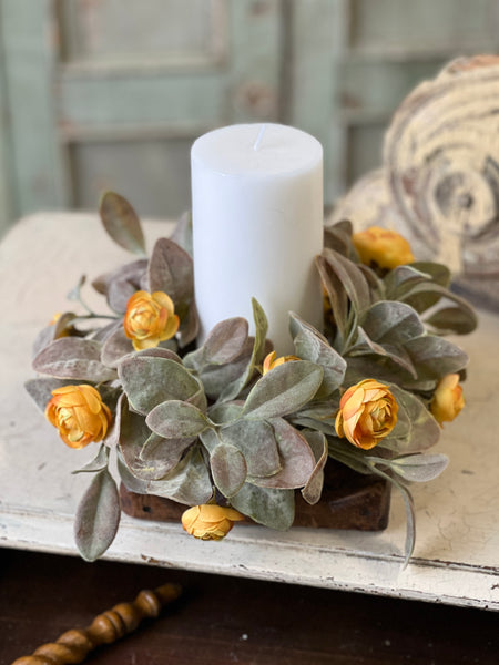Amberly Blooms Candle Ring | 4" | SOLD OUT