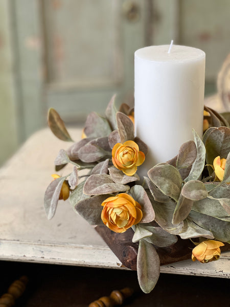 Amberly Blooms Candle Ring | 4" | SOLD OUT