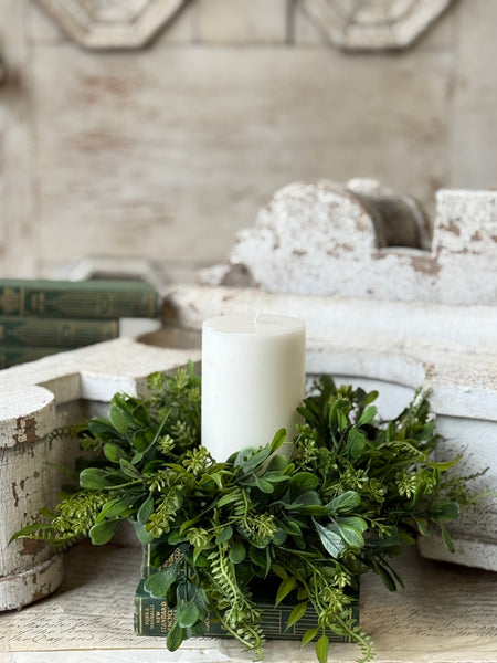 Ferncroft Greens Candle Ring | 10" | NOT CURRENTLY IN STOCK-New For Spring 2027!