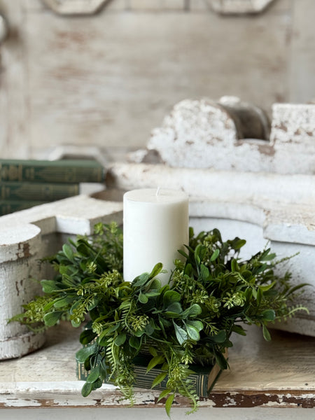 Ferncroft Greens Candle Ring | 10" | NOT CURRENTLY IN STOCK-New For Spring 2027!
