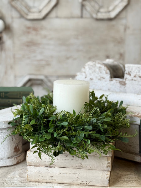 Ferncroft Greens Candle Ring | 12" | NOT CURRENTLY IN STOCK-New For Spring 2027!