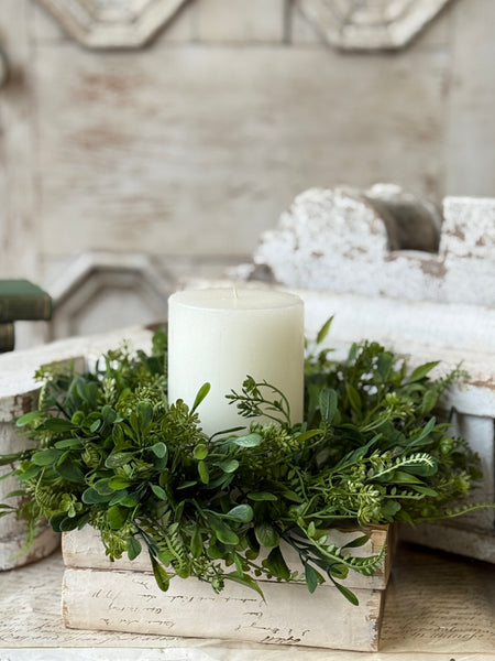 Ferncroft Greens Candle Ring | 12" | NOT CURRENTLY IN STOCK-New For Spring 2027!
