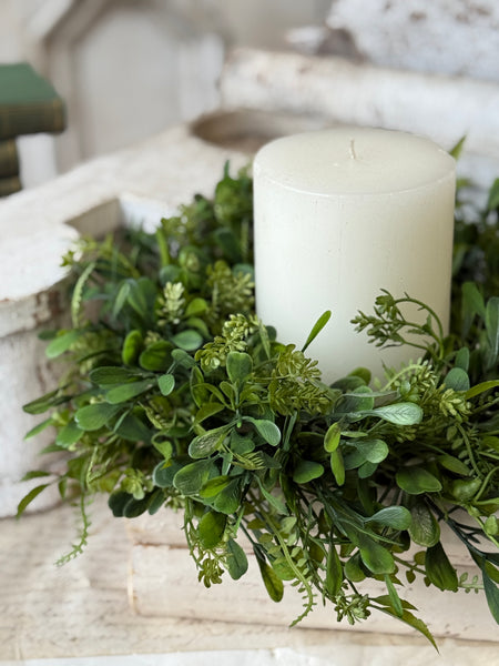 Ferncroft Greens Candle Ring | 12" | NOT CURRENTLY IN STOCK-New For Spring 2027!
