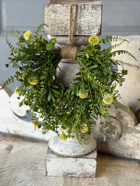 Wishing Well Hanging Wreath | 14" | Cream | NOT CURRENTLY IN STOCK-New For Spring 2027!