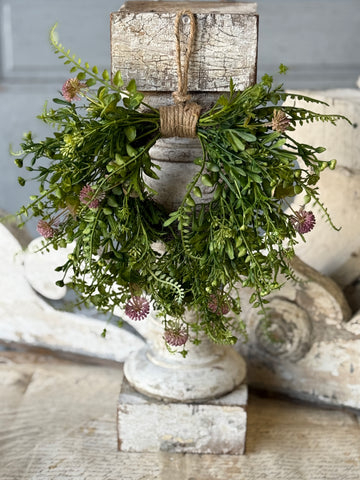 Wishing Well Hanging Wreath | 14" | Purple | NOT CURRENTLY IN STOCK-New For Spring 2027!