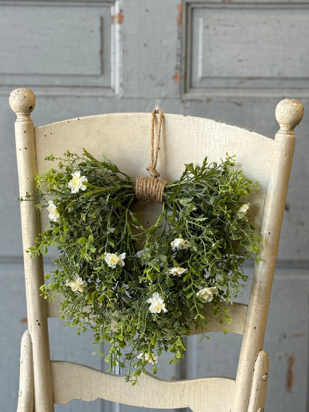 Jessamine Hanging Wreath | 12" | Cream | NOT CURRENTLY IN STOCK-New For Spring 2027!