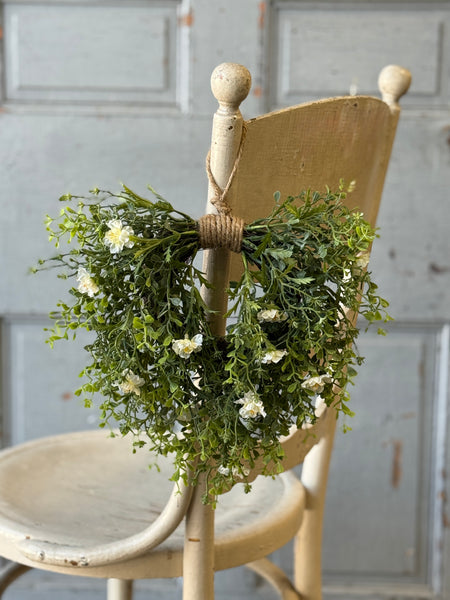 Jessamine Hanging Wreath | 12" | Cream | NOT CURRENTLY IN STOCK-New For Spring 2027!
