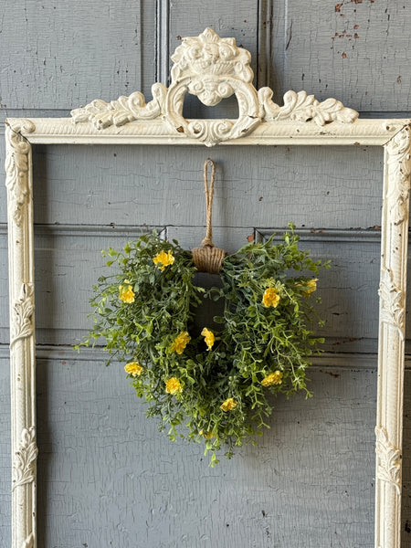 Jessamine Hanging Wreath | 12" | Yellow | NOT CURRENTLY IN STOCK-New For Spring 2027!
