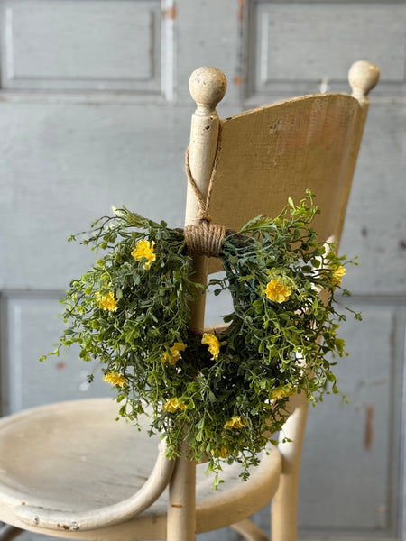 Jessamine Hanging Wreath | 12" | Yellow | NOT CURRENTLY IN STOCK-New For Spring 2027!