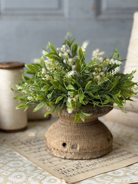 Cotton Grass Half Sphere | 12" | NOT CURRENTLY IN STOCK-New For Spring 2027!