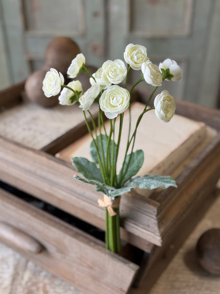 Ranunculus Riot Bouquet | 11" | Cream | NOT CURRENTLY IN STOCK-New For Spring 2027!