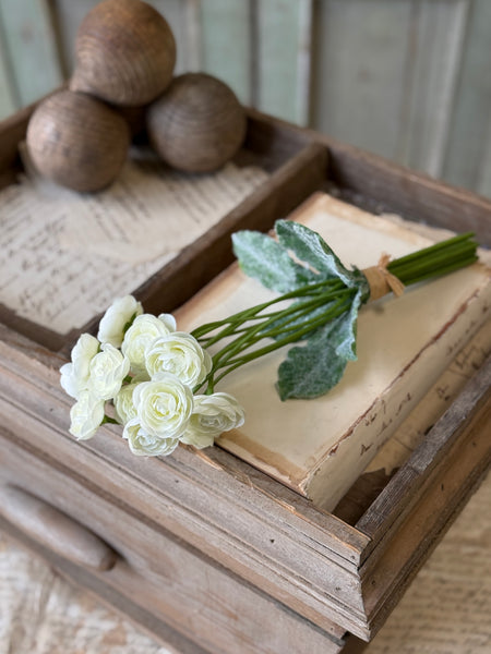 Ranunculus Riot Bouquet | 11" | Cream | NOT CURRENTLY IN STOCK-New For Spring 2027!