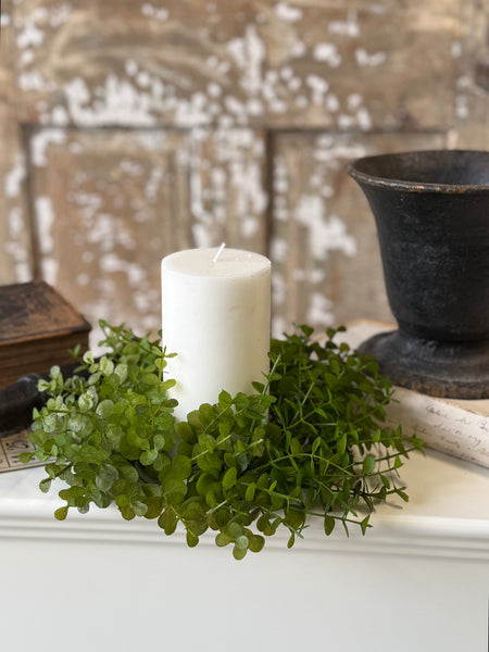Cambria Eucalyptus Candle Ring | 9" | NOT CURRENTLY IN STOCK-New For Spring 2027!