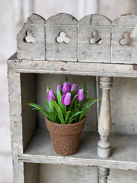Teacup Tulip Pot | 5" | Purple | NOT CURRENTLY IN STOCK-New For Spring 2026!