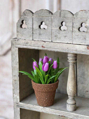 Teacup Tulip Pot | 5" | Purple | NOT CURRENTLY IN STOCK-New For Spring 2026!