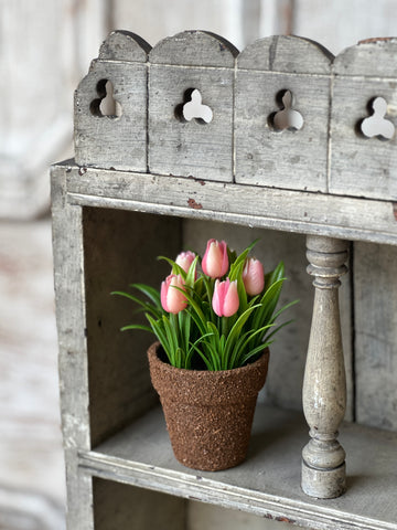 Teacup Tulip Pot | 5" | Pink | NOT CURRENTLY IN STOCK-New For Spring 2026!