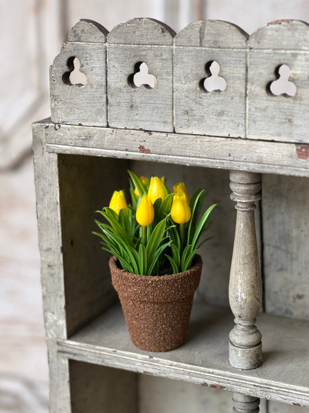Teacup Tulip Pot | 5" | Yellow | NOT CURRENTLY IN STOCK-New For Spring 2026!