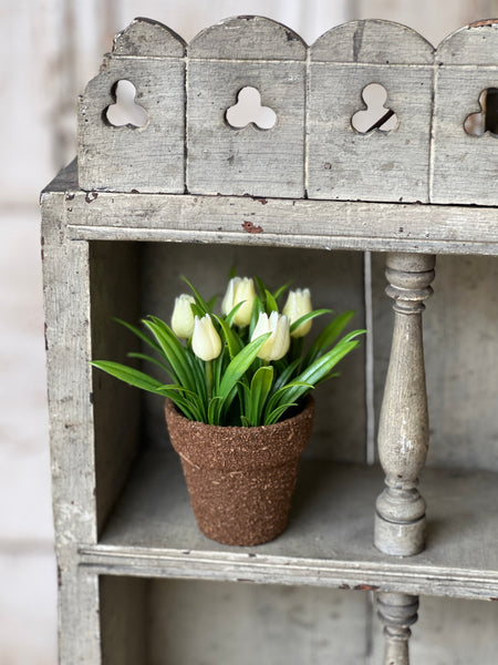 Teacup Tulip Pot | 5" | Cream | NOT CURRENTLY IN STOCK-New For Spring 2026!