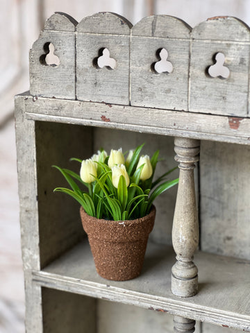 Teacup Tulip Pot | 5" | Cream | NOT CURRENTLY IN STOCK-New For Spring 2026!
