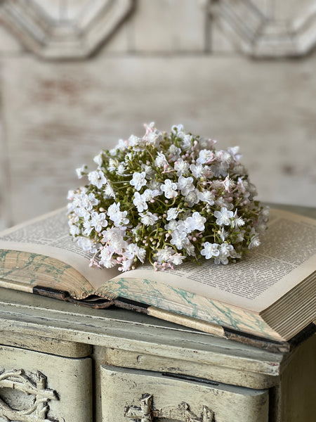 Stardust Blooms Half Sphere | 7.5" | White | NOT CURRENTLY IN STOCK-New For Spring 2026!