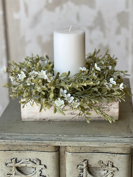 Moongate Blooms Candle Ring | 11" | NOT CURRENTLY IN STOCK-New For Spring 2026!