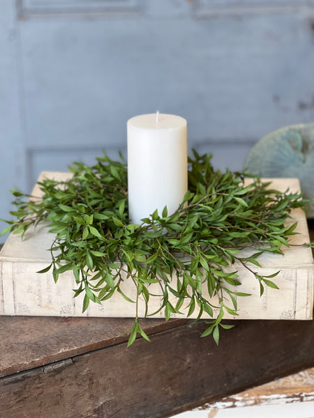 Sundial Leaves Candle Ring | 14" | NOT CURRENTLY IN STOCK-New For Spring 2026!