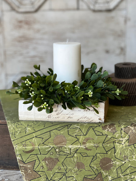 Connemara Greens Candle Ring | 10" | NOT CURRENTLY IN STOCK-New For Spring 2026!