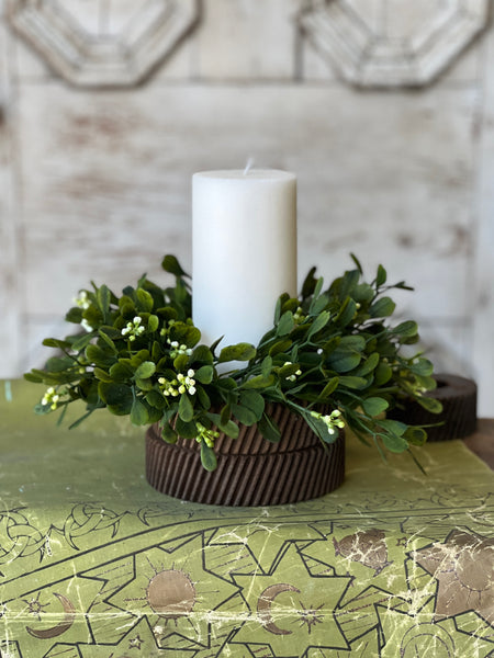 Connemara Greens Candle Ring | 10" | NOT CURRENTLY IN STOCK-New For Spring 2026!