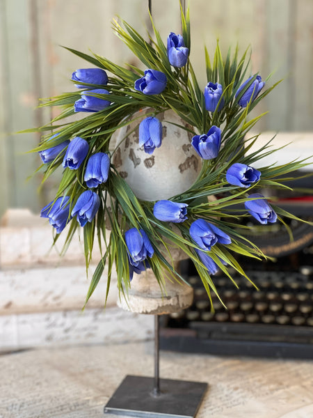 Teeny Tiny Tulip Candle Ring | 10" | Lapis | NOT CURRENTLY IN STOCK-New For Spring 2026!