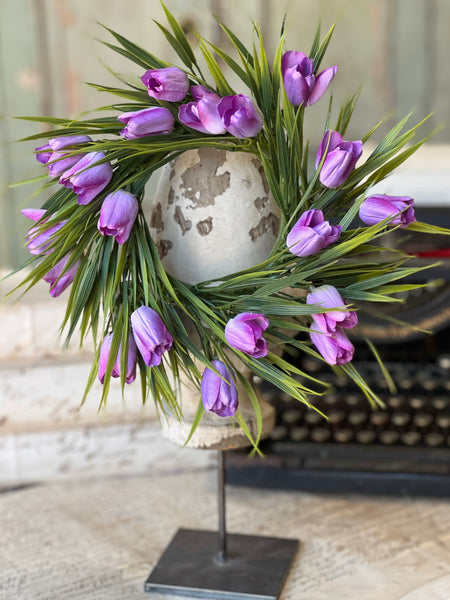 Teeny Tiny Tulip Candle Ring | 10" | Lilac | NOT CURRENTLY IN STOCK-New For Spring 2026!