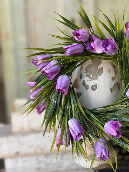 Teeny Tiny Tulip Candle Ring | 10" | Lilac | NOT CURRENTLY IN STOCK-New For Spring 2026!