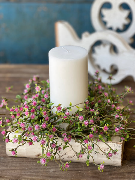 Love Buds Candle Ring | 4" | Pink | NOT CURRENTLY IN STOCK - Spring 2026