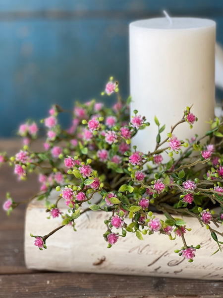 Love Buds Candle Ring | 4" | Pink | NOT CURRENTLY IN STOCK - Spring 2026