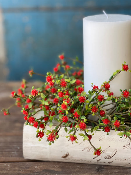 Love Buds Candle Ring | 11" | Red | NOT CURRENTLY IN STOCK - Spring 2026