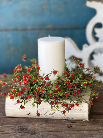 Love Buds Candle Ring | 11" | Red | NOT CURRENTLY IN STOCK - Spring 2026