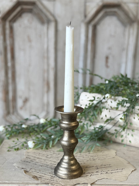 Amelie Taper Holder | 5.25" | Pyrite | NOT CURRENTLY IN STOCK-New For Spring 2027!