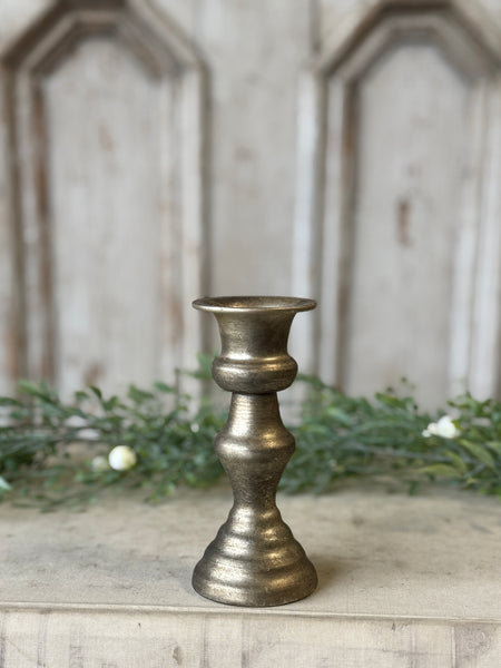 Amelie Taper Holder | 5.25" | Pyrite | NOT CURRENTLY IN STOCK-New For Spring 2027!