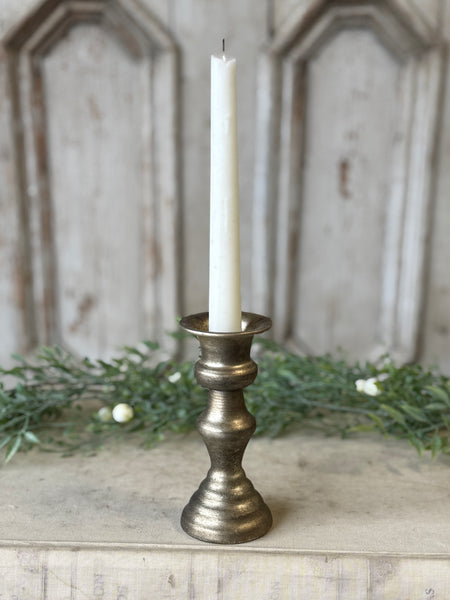 Amelie Taper Holder | 5.25" | Pyrite | NOT CURRENTLY IN STOCK-New For Spring 2027!