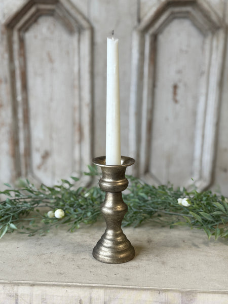 Amelie Taper Holder | 5.25" | Pyrite | NOT CURRENTLY IN STOCK-New For Spring 2027!