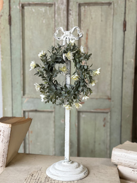 Candle Ring Holder | 17.25" | Ribboned | NOT CURRENTLY IN STOCK-New For Spring 2027!