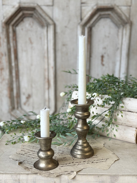 Amelie Taper Holder | 5.25" | Pyrite | NOT CURRENTLY IN STOCK-New For Spring 2027!