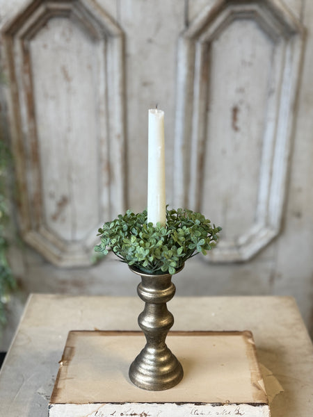 Amelie Taper Holder | 5.25" | Pyrite | NOT CURRENTLY IN STOCK-New For Spring 2027!