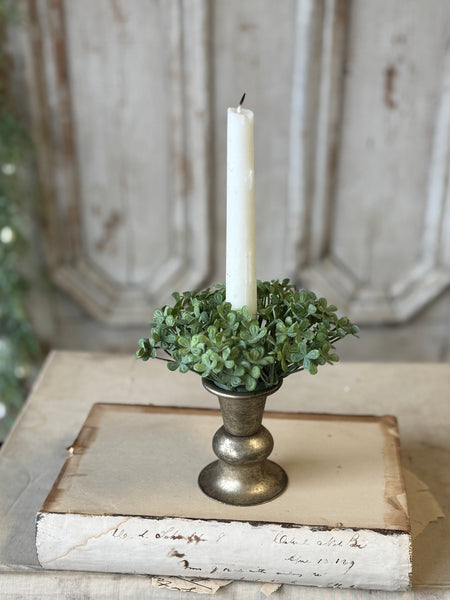 Amelie Taper Holder | 3.25" | Pyrite | NOT CURRENTLY IN STOCK-New For Spring 2027!