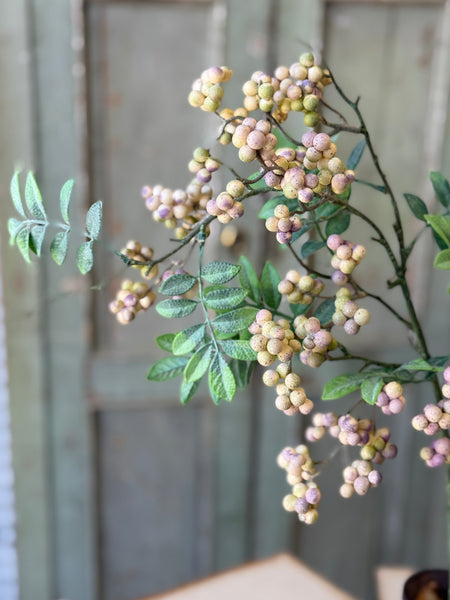 Nightingale Berry Spray | 31" | Crush | NOT CURRENTLY IN STOCK-New For Spring 2027!