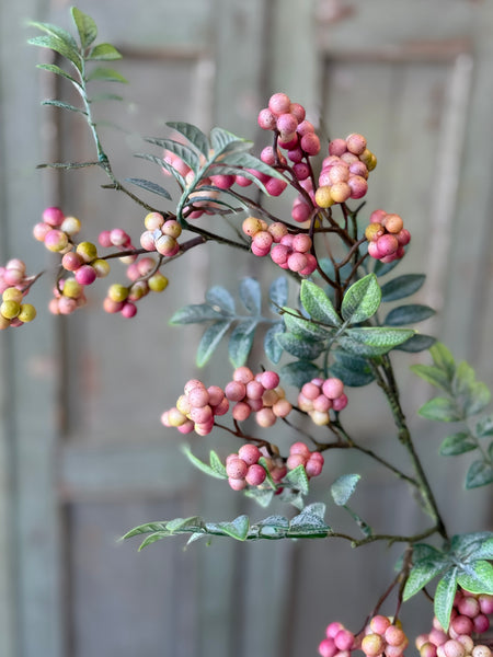 Nightingale Berry Spray | 31" | Flirt | NOT CURRENTLY IN STOCK-New For Spring 2027!