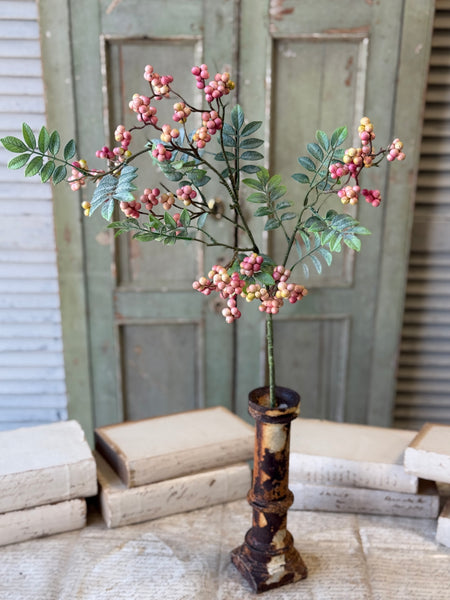 Nightingale Berry Spray | 31" | Flirt | NOT CURRENTLY IN STOCK-New For Spring 2027!