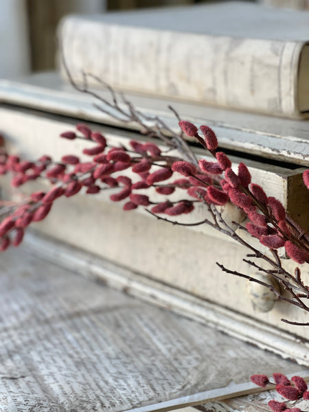 Rosewood Catkin Buds Garland | 6'