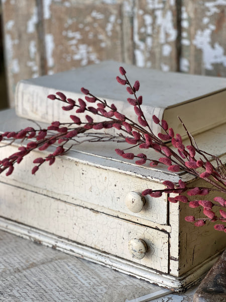 Rosewood Catkin Buds Garland | 6'